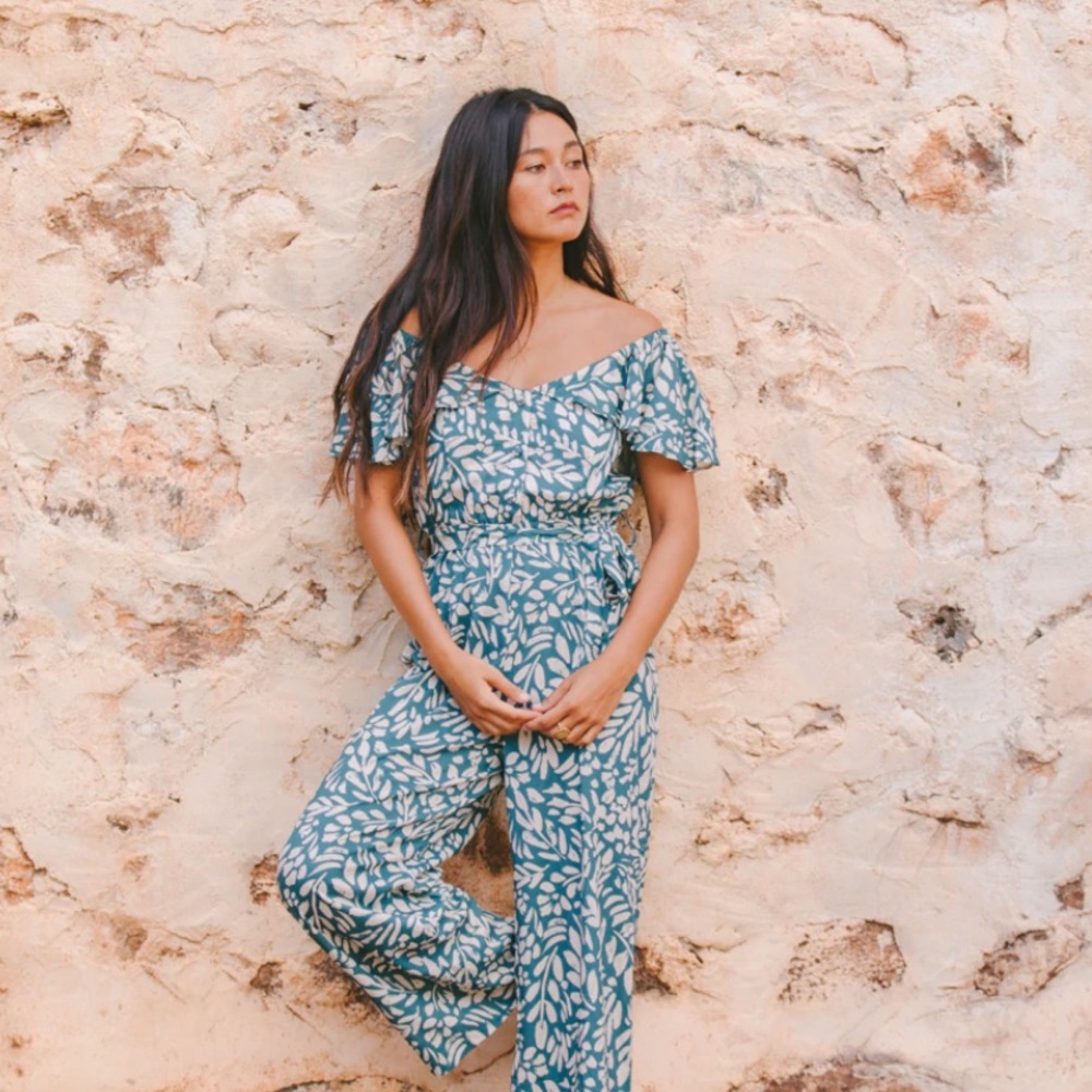 Yireh Lottie Jumpsuit in Fern - Picture 5 of 11